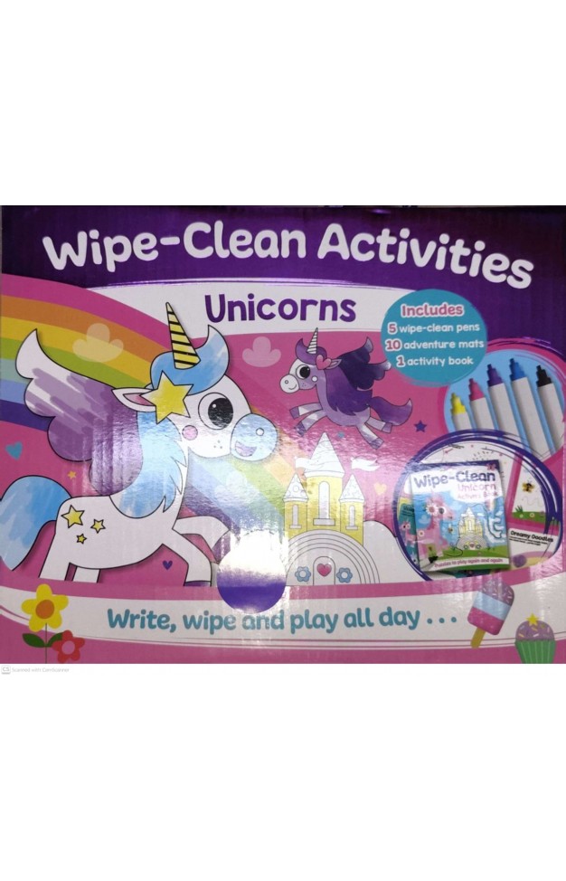 Wipe Clean Activity Pack  Unicorns